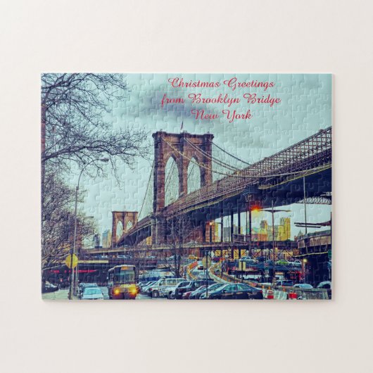 Puzzle Brooklyn Bridge New York. (Horizontal)