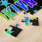 Puzzle "BROOKLYN" Prénom, Amusant "HEUREUX ANNIVERSAIRE" (Côté)