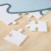 Puzzle Brossage de dent mignon de bande dessinée avec la (Côté)