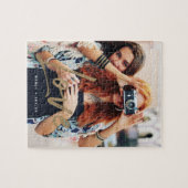 Puzzle Brosse d'amour en or Superposition de script Mémoi (Horizontal)