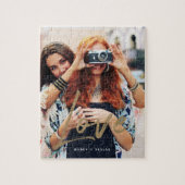 Puzzle Brosse d'amour en or Superposition de script Mémoi (Vertical)