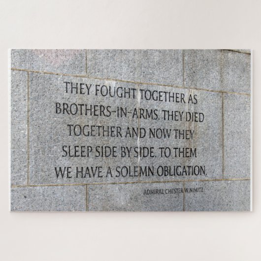 Puzzle Brothers in Arms Memorial 2ÈME GUERRE MONDIALE (Horizontal)