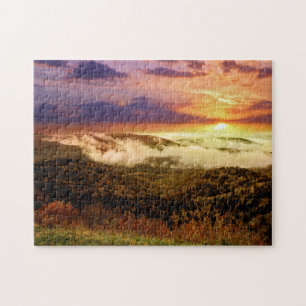 Puzzle Brouillard sur la promenade Blue Ridge
