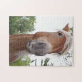 Puzzle Brouillon belge Cheval Silencieux Visage Animal (Horizontal)