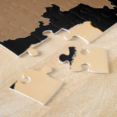 Puzzle Brouillonnant Bull Elk au coucher du soleil Art or (Côté)