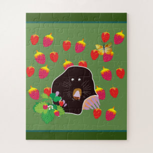 Puzzle Browm Garden Mole Papillons