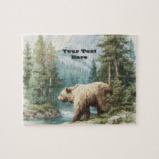 Puzzle Brown Bear (Horizontal)