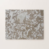 Puzzle Brown et blanc des fossiles du Dévonien (Horizontal)