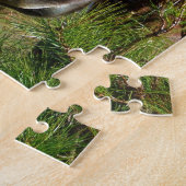 Puzzle Brown et crème Couleur Cheval bleu ciel (Côté)