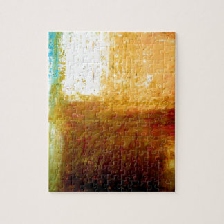 Puzzle Brown jaune Abstrait