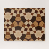 Puzzle Brown Kaleidoscope formes géométriques Motifs (Horizontal)