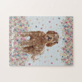 Puzzle Brown Labradoodle chien le plus mignon (Horizontal)