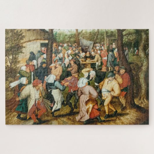 Puzzle Bruegel II, "Danse Mariage en plein air", (Horizontal)
