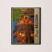 Puzzle Bruges Belgique La Nuit (Vertical)