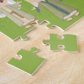 Puzzle Brunette He is Risen Easter (Côté)