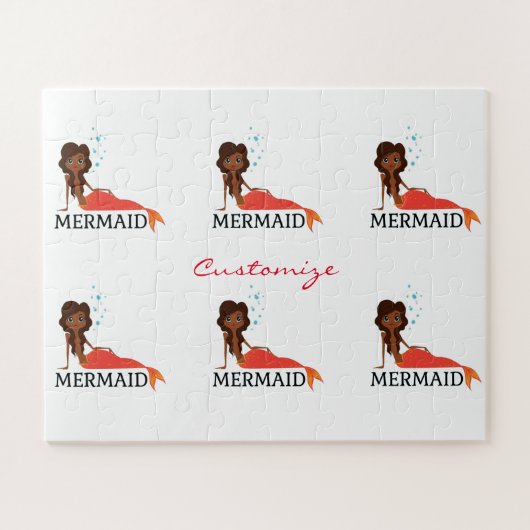 Puzzle Brunette sirène tonnerre-anse (Horizontal)