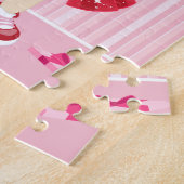 Puzzle Brunette Valentine's Girl (Côté)