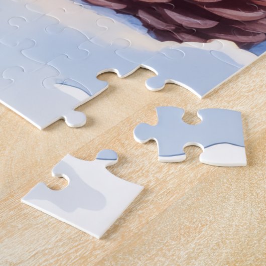 Puzzle Brussels Griffon Frosted Window Christmas Art (Côté)