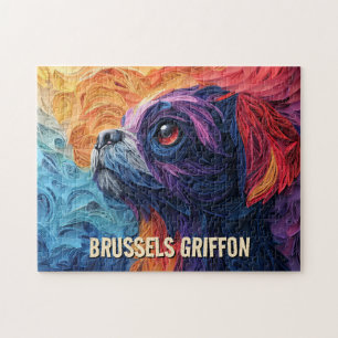 Puzzle Bruxelles Griffon Papier Quitter Portrait de Chien