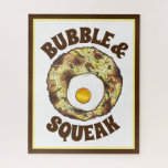 Puzzle Bubble et Squeak Brunch Royaume-Uni Cuisine alimen<br><div class="desc">Le design des aliments est illustré d'une illustration originale de "bulle et squeak",  un plat britannique classique composé de chou et de pommes de terre,  et surmonté d'un oeuf.</div>