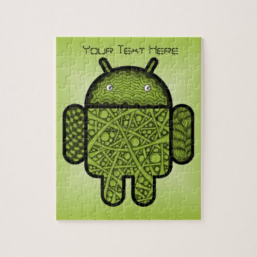 Puzzle Bubbles Doodle Character pour le robot Android™ (Vertical)