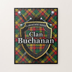 Puzzle Buchanan Clan Tartan épées et bouclier