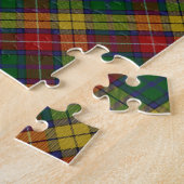 Puzzle Buchanan Clan Tartan Plaid Motif difficile (Côté)