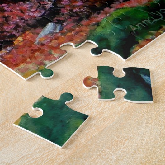 Puzzle Buck Deer et fait dans la forêt d'automne / concep (Côté)