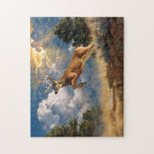 Puzzle Buck White Tailed (Vertical)