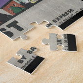 Puzzle Budapest par l'intermédiaire d'affiche de voyage (Côté)