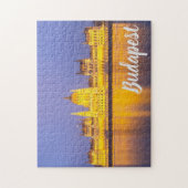 Puzzle Budapest Parliament Hungary by night gift (Vertical)