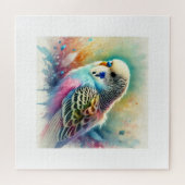 Puzzle Budgerigar in Colorful Harmony 171024AREF122 - Wat (Horizontal)