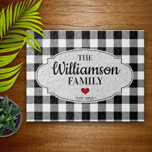 Puzzle Buffalo Check Rustic Country Farmhouse