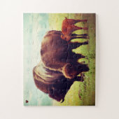 Puzzle Buffalo et veau Oklahoma (Vertical)