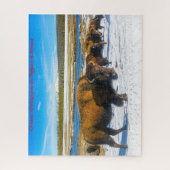 Puzzle Buffalo Montana.voeux de Noël (Vertical)