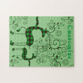Puzzle Buffalo Plaid Christmas Deer Thunder_Cove (Horizontal)