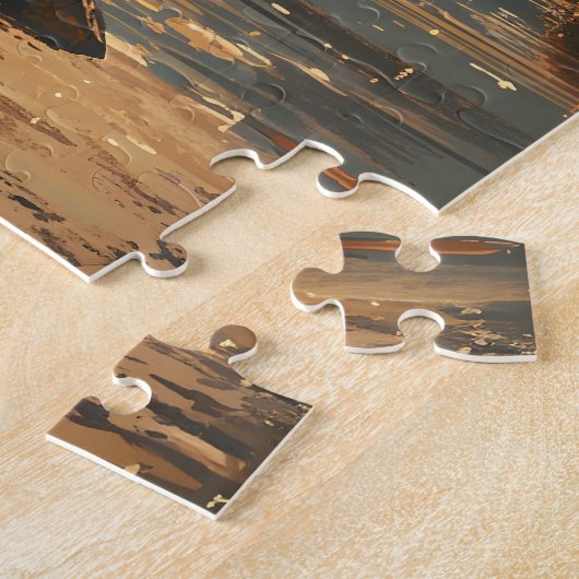 Puzzle Buffle d'eau vintage (Côté)