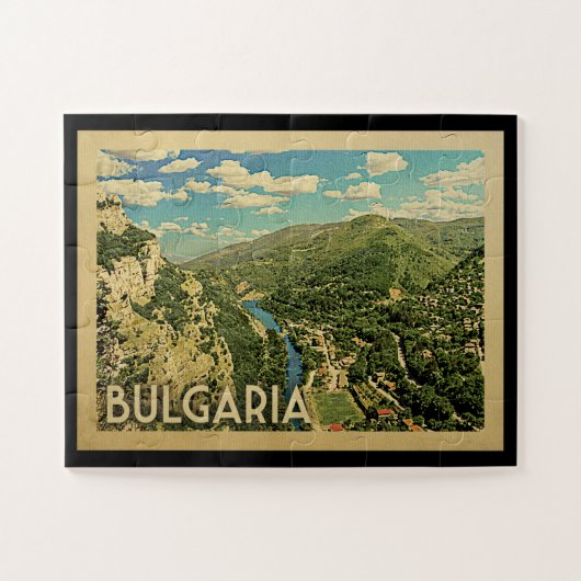 Puzzle Bulgarie Allemagne Vintage voyage (Horizontal)