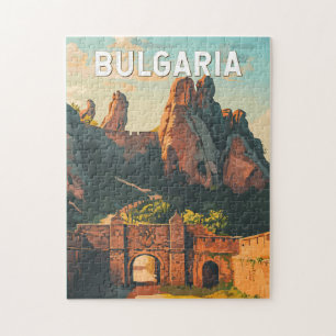 Puzzle Bulgarie Illustration Voyage Art Vintage