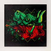 Puzzle Bull Bear Duel Forces (Horizontal)