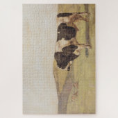 Puzzle Bull dans un paysage suisse (par Ferdinand Hodler) (Vertical)