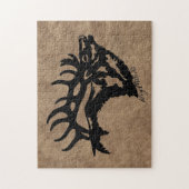 Puzzle Bull Elk (Vertical)