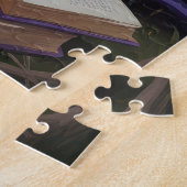 Puzzle Bull Terrier Chien Whimsical Halloween Peinture (Côté)