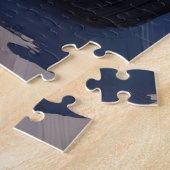 Puzzle Bull Terrier Dog Valentine's Day Red Convertible (Côté)