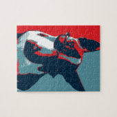 Puzzle Bull Terrier Parodie politique (Horizontal)