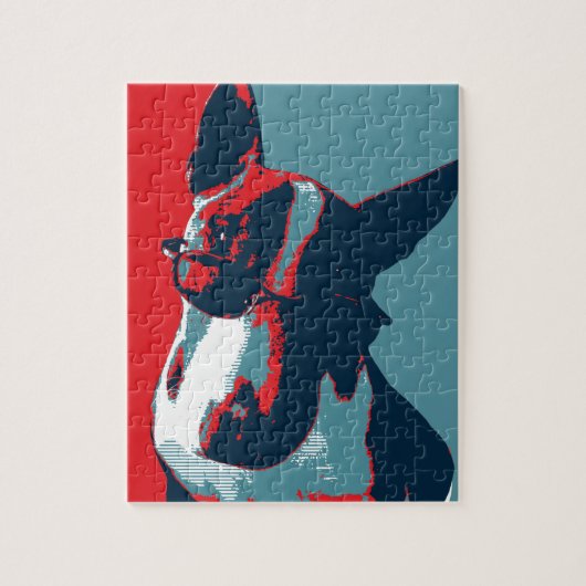 Puzzle Bull Terrier Parodie politique (Vertical)