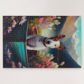 Puzzle Bull Terrier sur une pagaie : une aventure Pittore (Horizontal)
