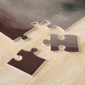 Puzzle Bulldog à Noël de neige (Côté)