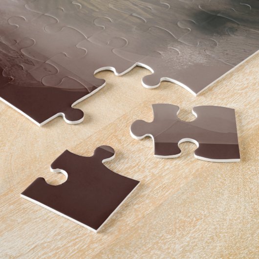 Puzzle Bulldog à Noël de neige (Côté)