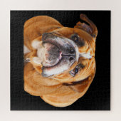 Puzzle Bulldog Face - Bulldog anglais, Brown (Horizontal)